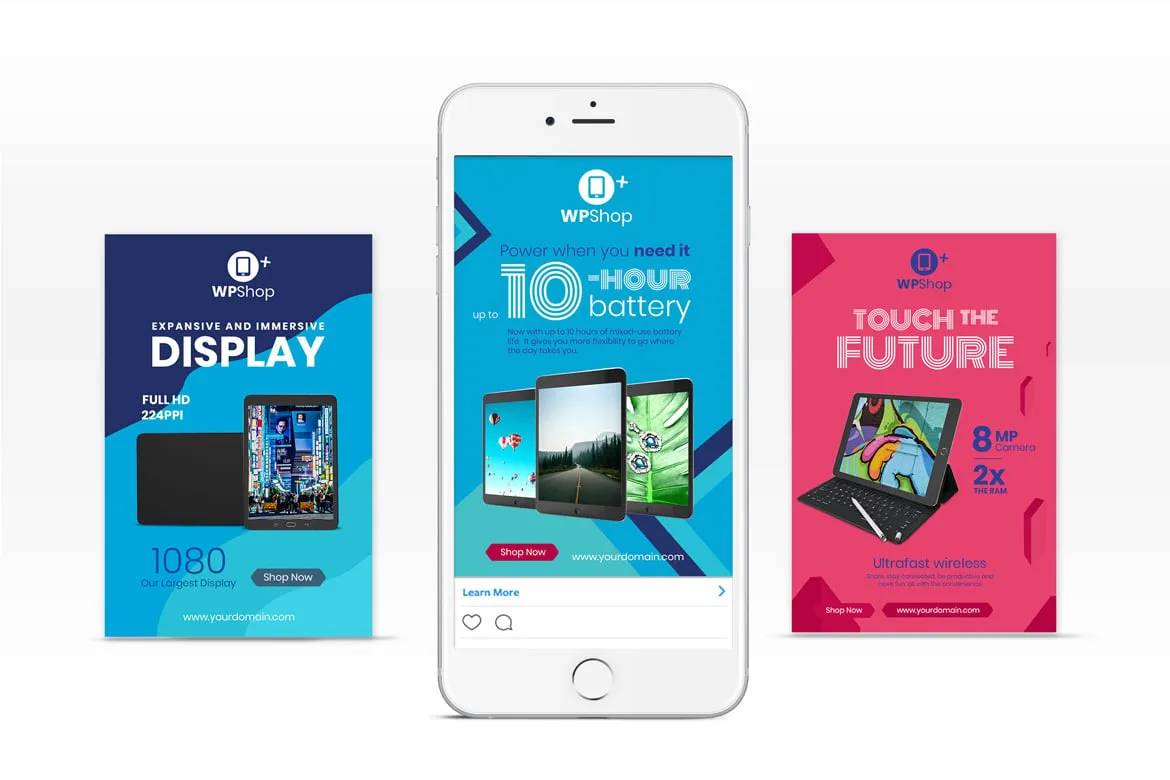 10 Pinterest Pin Banner-Products Vol2 – Editable Templates for Social Media & Marketing