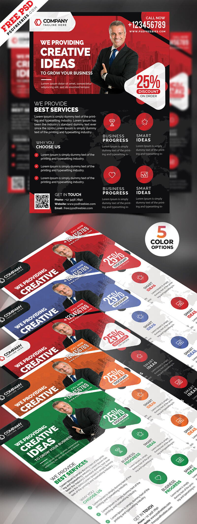 5 Geometric Clean Business Flyer Templates for Modern Brands