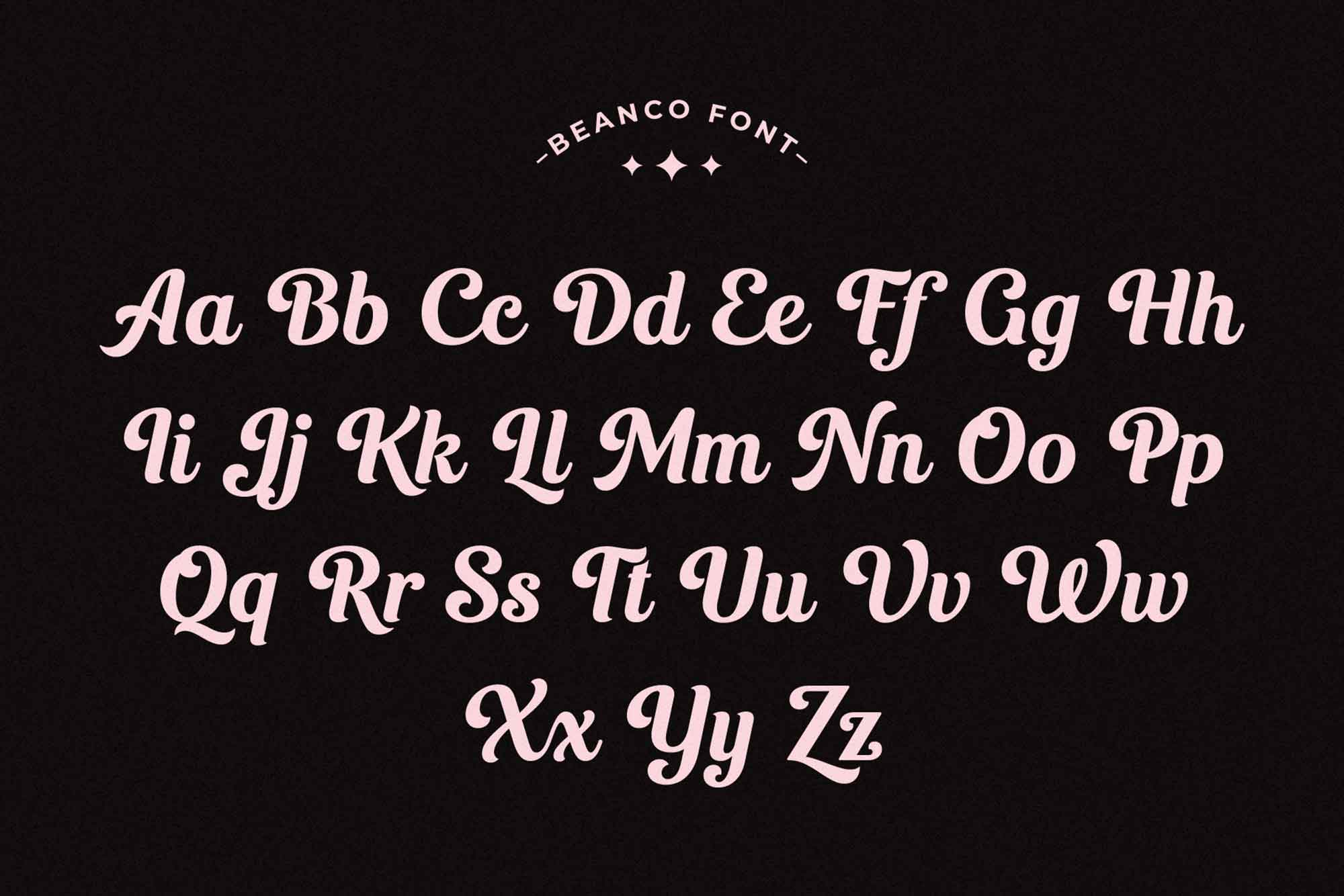 Beanco Script Font – Elegant Handwritten Typeface for Creative Projects