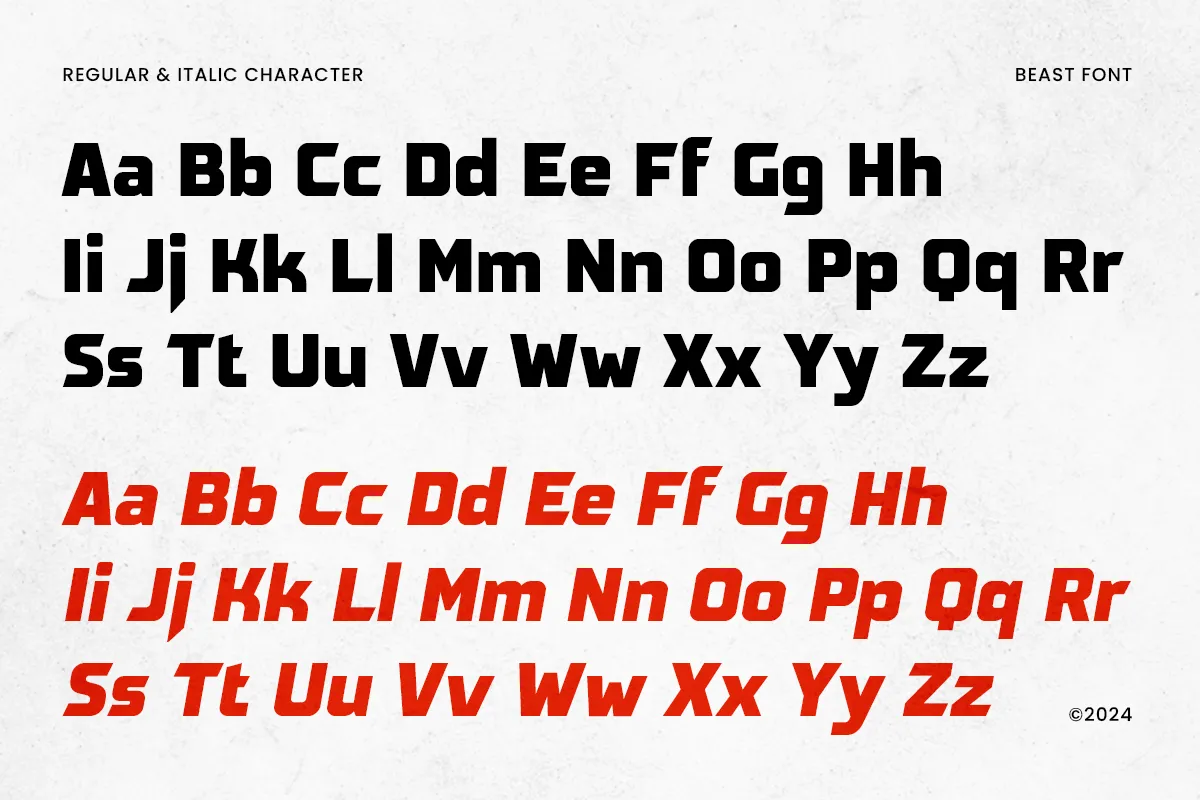 Beast - Sport Motion Font | Bold & Dynamic Typeface for Sports Design