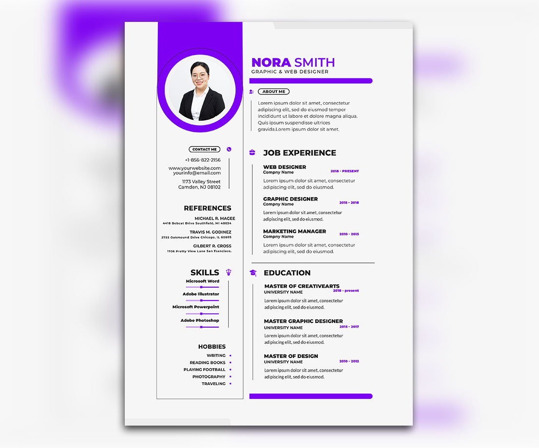 Clean and Modern Resume Portfolio Template – Stand Out Professionally