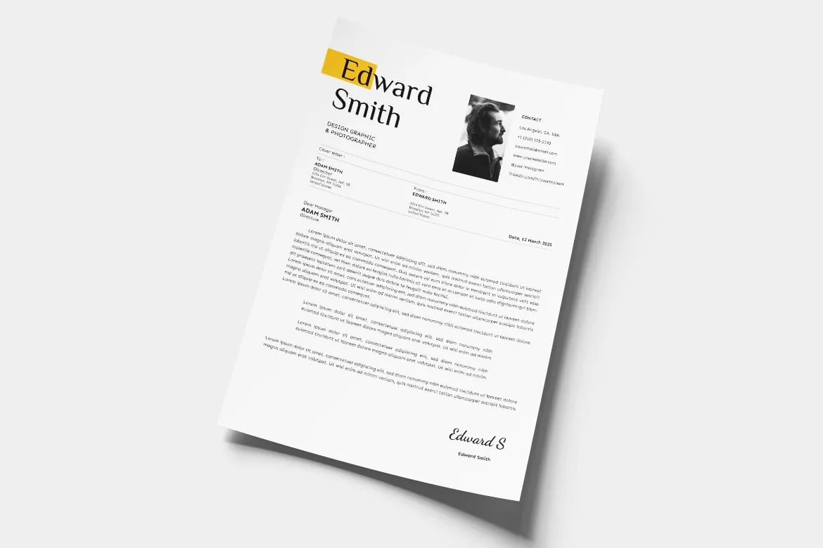 CV Resume Simple Professional – Clean, Editable, Modern Format