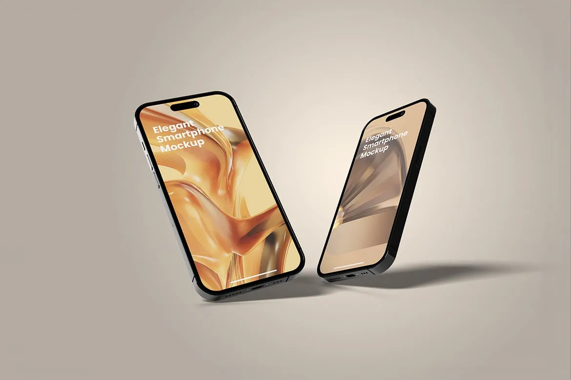 Elegant Smartphone Mockup V2 – Free & Premium PSD Design for Stunning Presentations