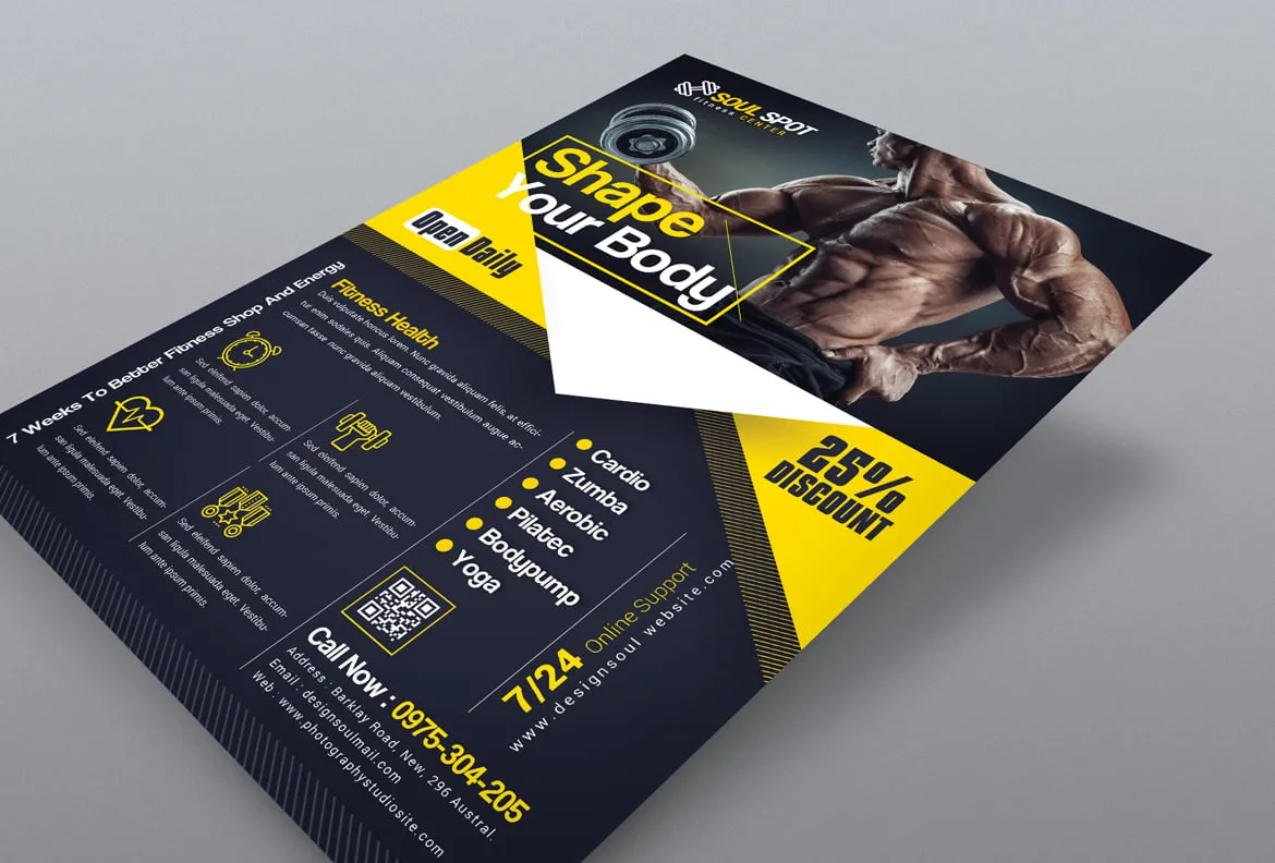 Fitness Flyer – Professional Design Templates for Your Gym & Workout Events
