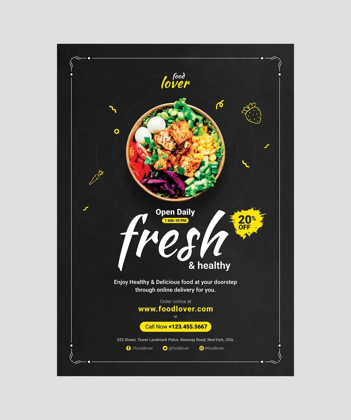 Food Restaurant Flyer – Editable Templates for Modern Dining Promotions