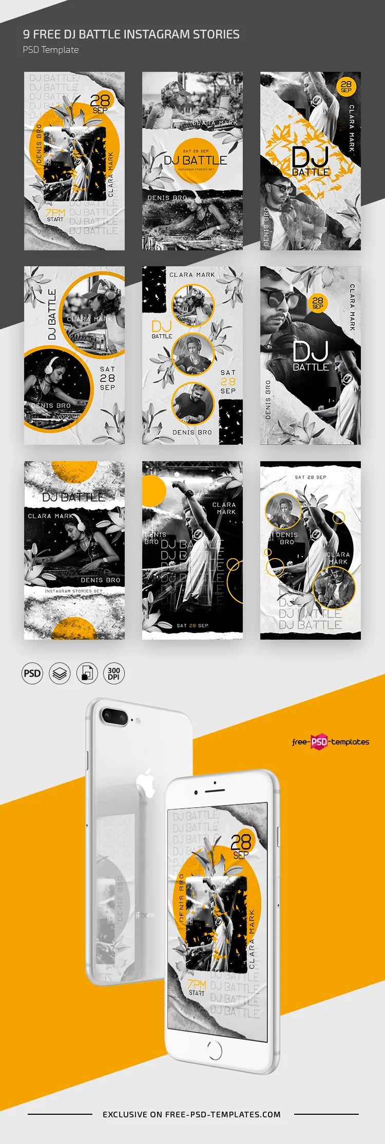 Free DJ Battle Instagram Stories Templates