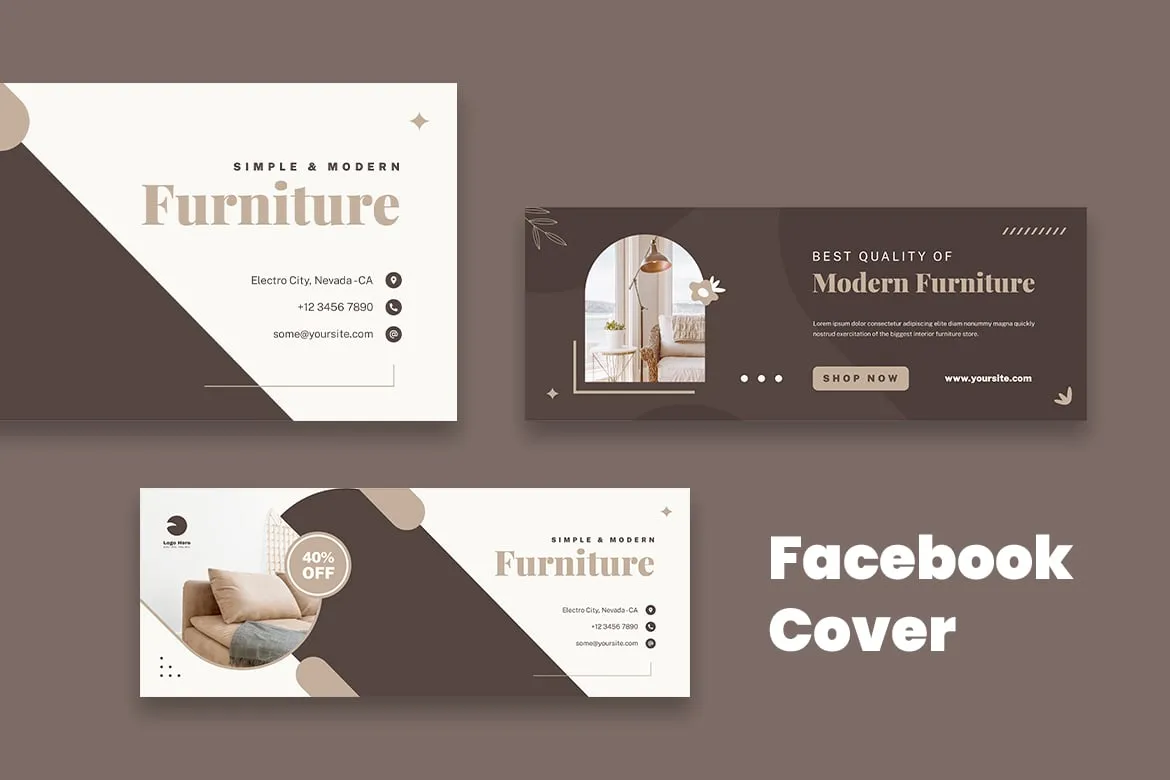 Furniture Facebook Cover – Free & Editable Social Media
