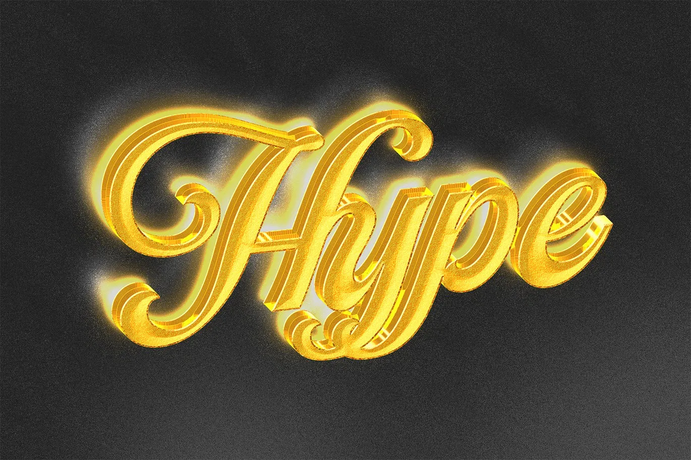 Gold Script Text Effect – Elegant & Editable PSD for Stunning Typography