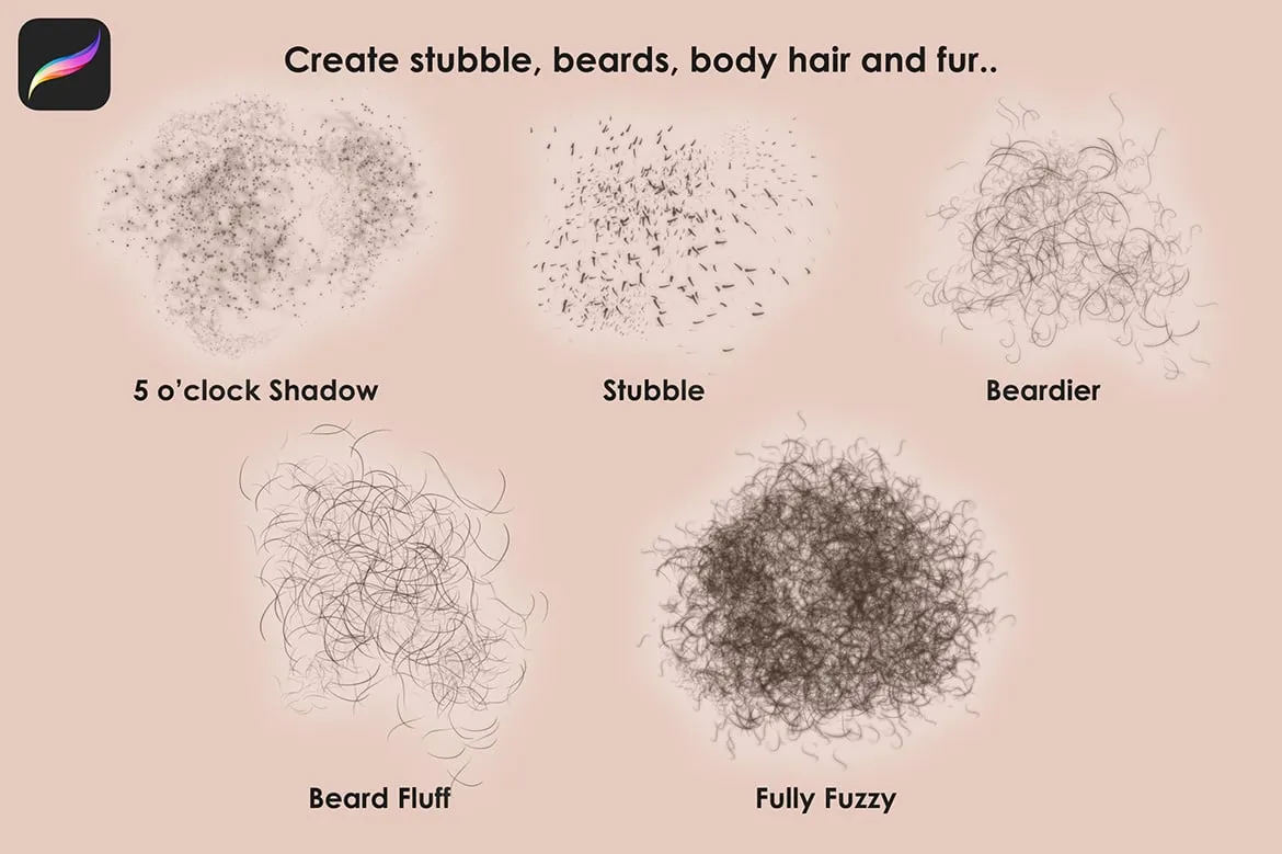 Hair Brushes for Procreate – Realistic & Artistic Brushes for Digital Stylists