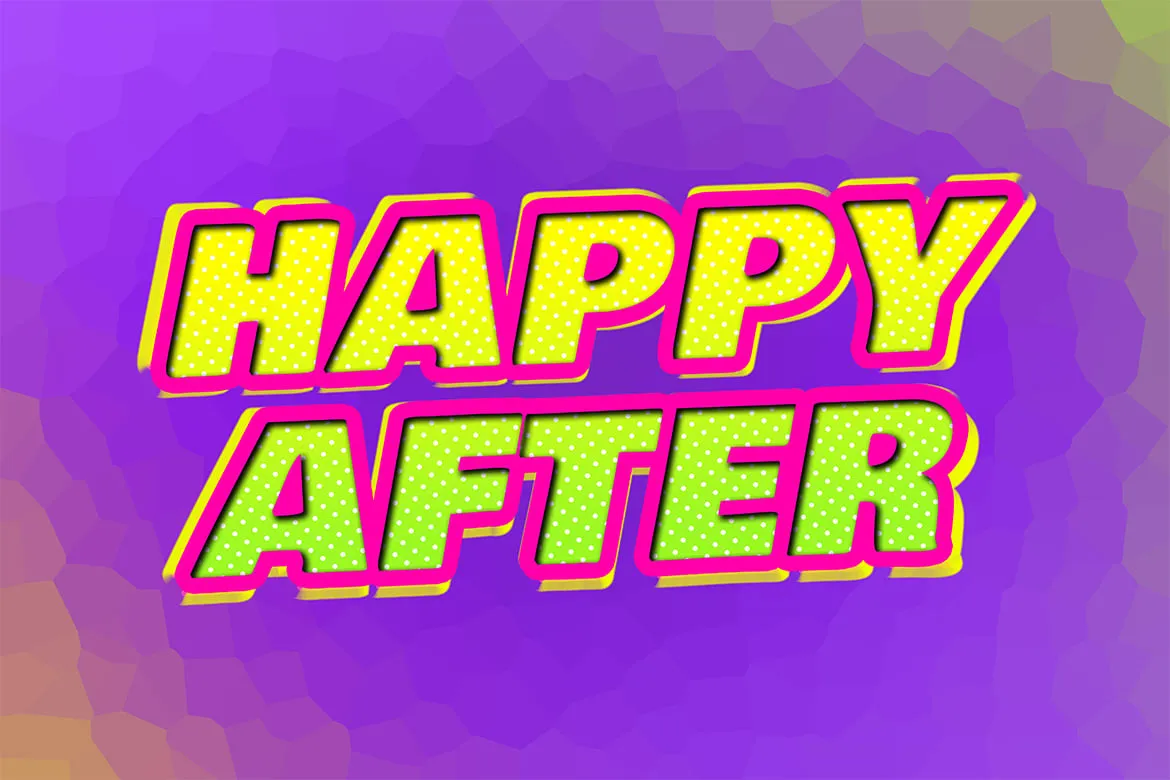 Pop art Text Effect - STBRN | Free & Editable Photoshop Text Effect