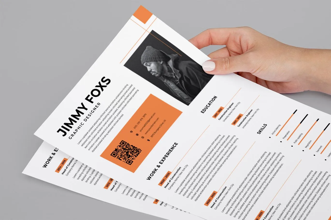 Professional Experience CV Resume Set – Modern & Editable Templates