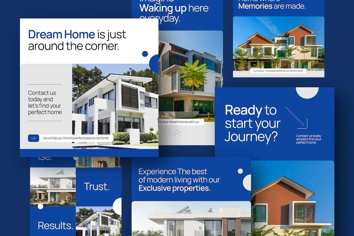 Real Estate Minimal Instagram Template – Editable & Modern Design