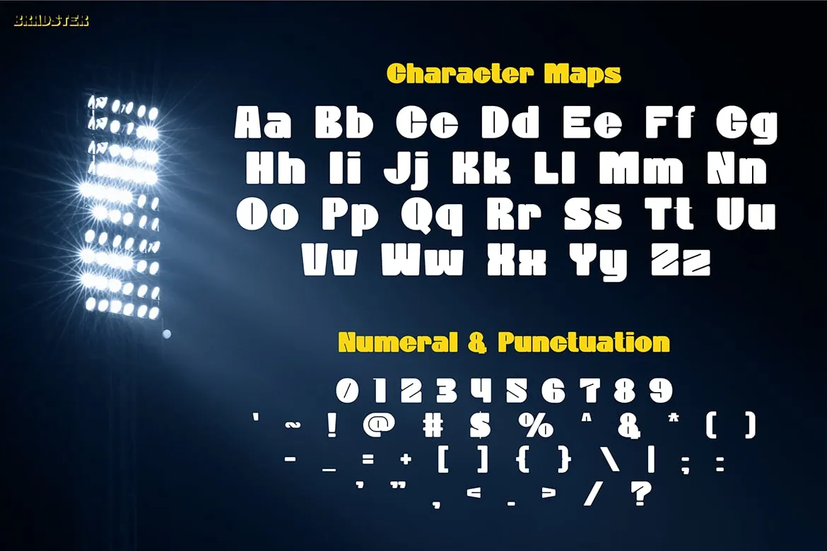 Sport Font - Bradster | Modern Athletic Typeface for Designers
