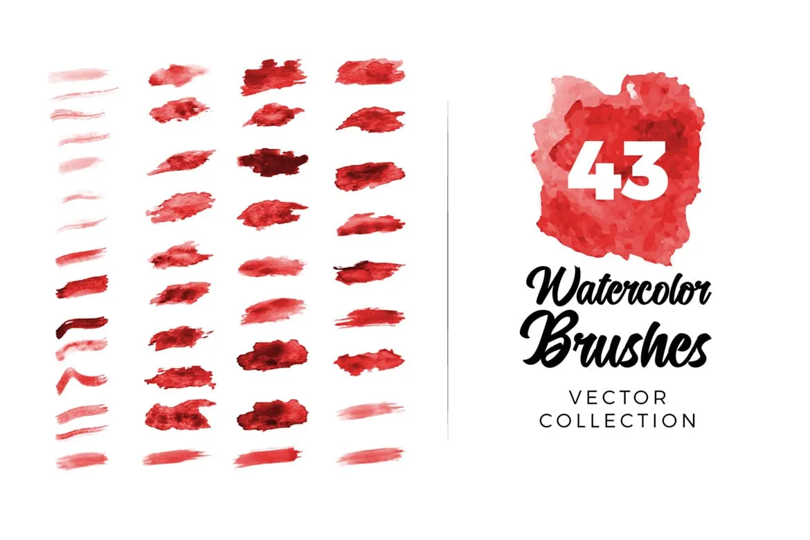 Vector Watercolor Brushes for Illustrator