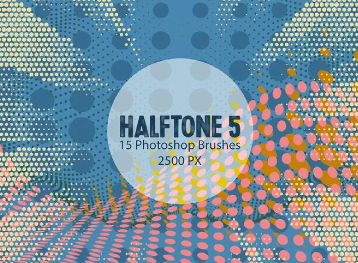 Halftone Dots PS Brushes – Free & Premium Photoshop Brush Pack