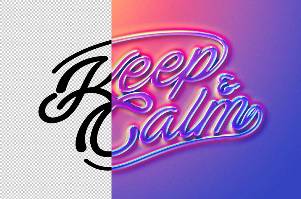 Holo Gradient Text And Logo Effect – Stunning Futuristic Text & Logo Design