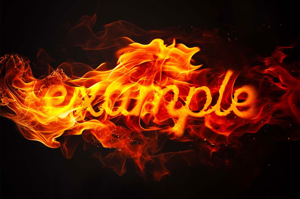 Melting Fire Flames Text Effect – Fiery & Realistic Text Style for Designers