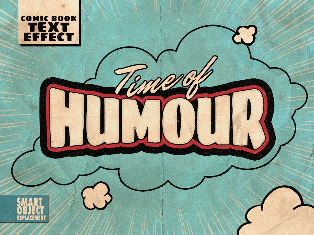 Old Comics Text Effects Set – Retro Style PSD for Bold Designs