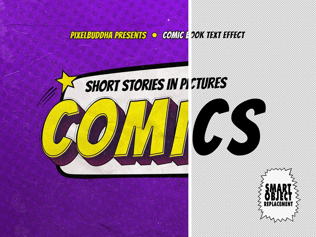Old Comics Text Effects Set – Retro Style PSD for Bold Designs
