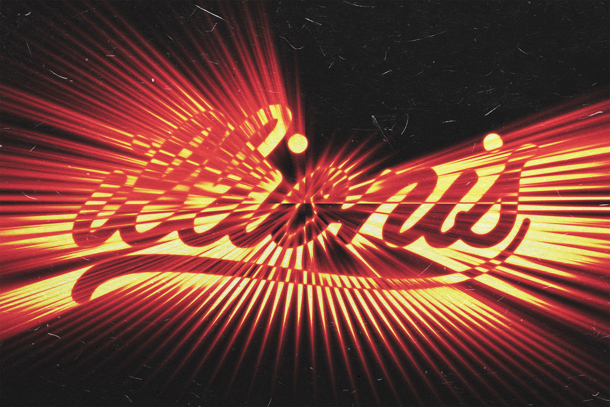 Download Rushing Light Text Effect – Free Glowing Typography Style PSD