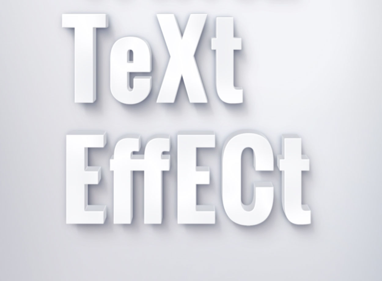 Soft White Text Effect – Free Download for Photoshop